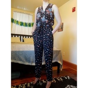 Loft Floral Jumpsuit